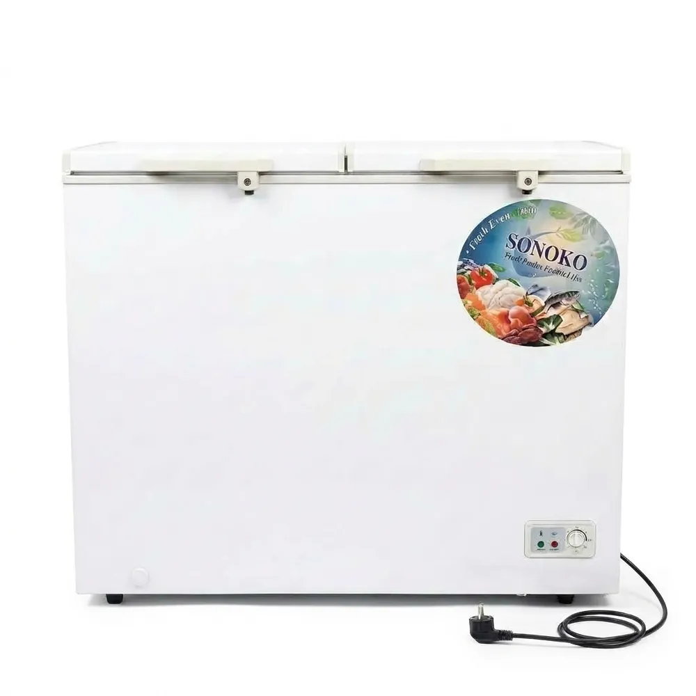 SONOKO 400L DOUBLE DOOR CHEST DEEP FREEZER – SK400 (DD)
