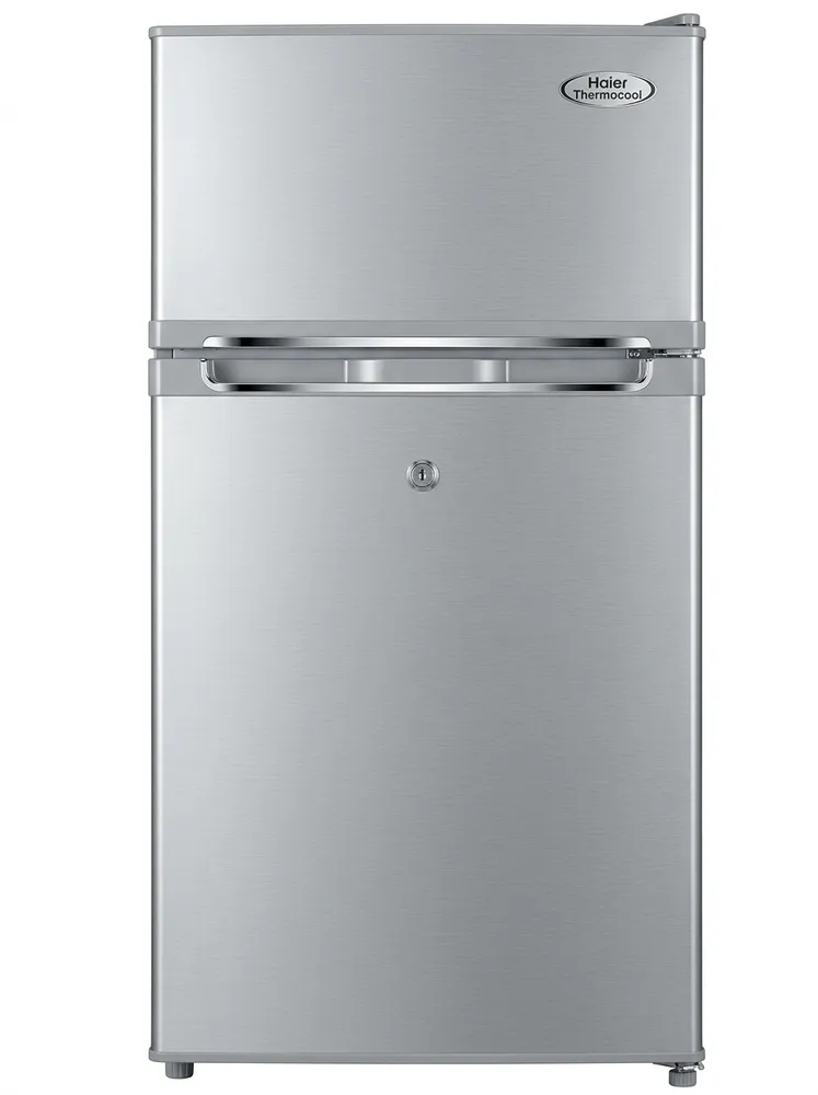 Haier Thermocool 95L Double-Door Refrigerator – HRF-95BEX R6 SLV